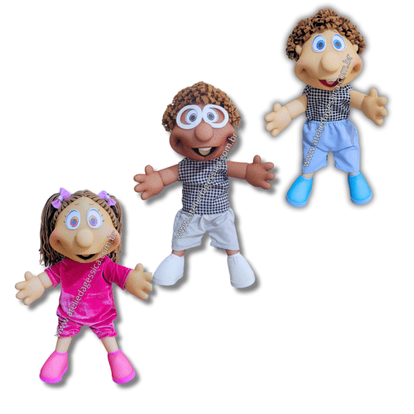 3 fantoches de 55cm