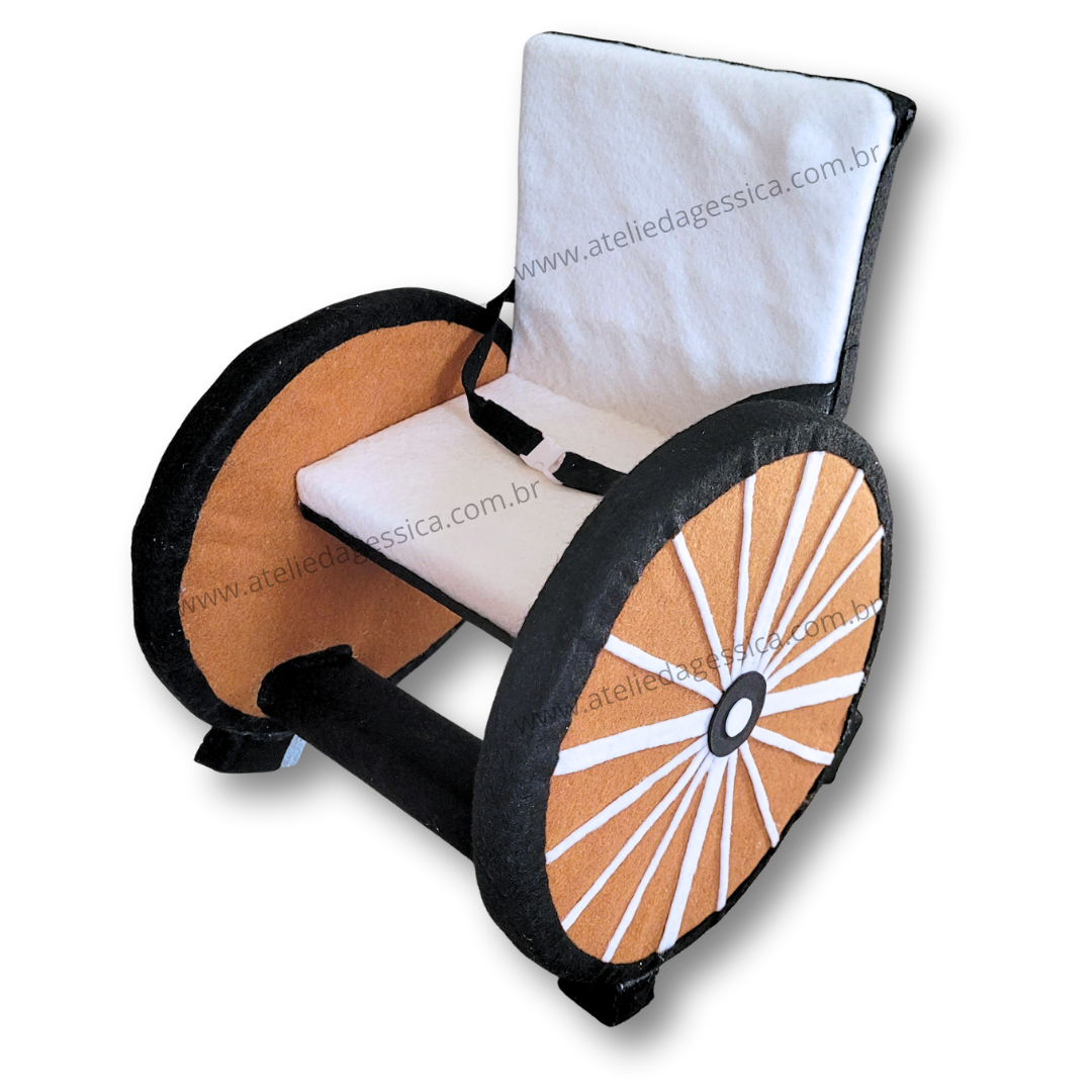 Cadeira de rodas para fantoches